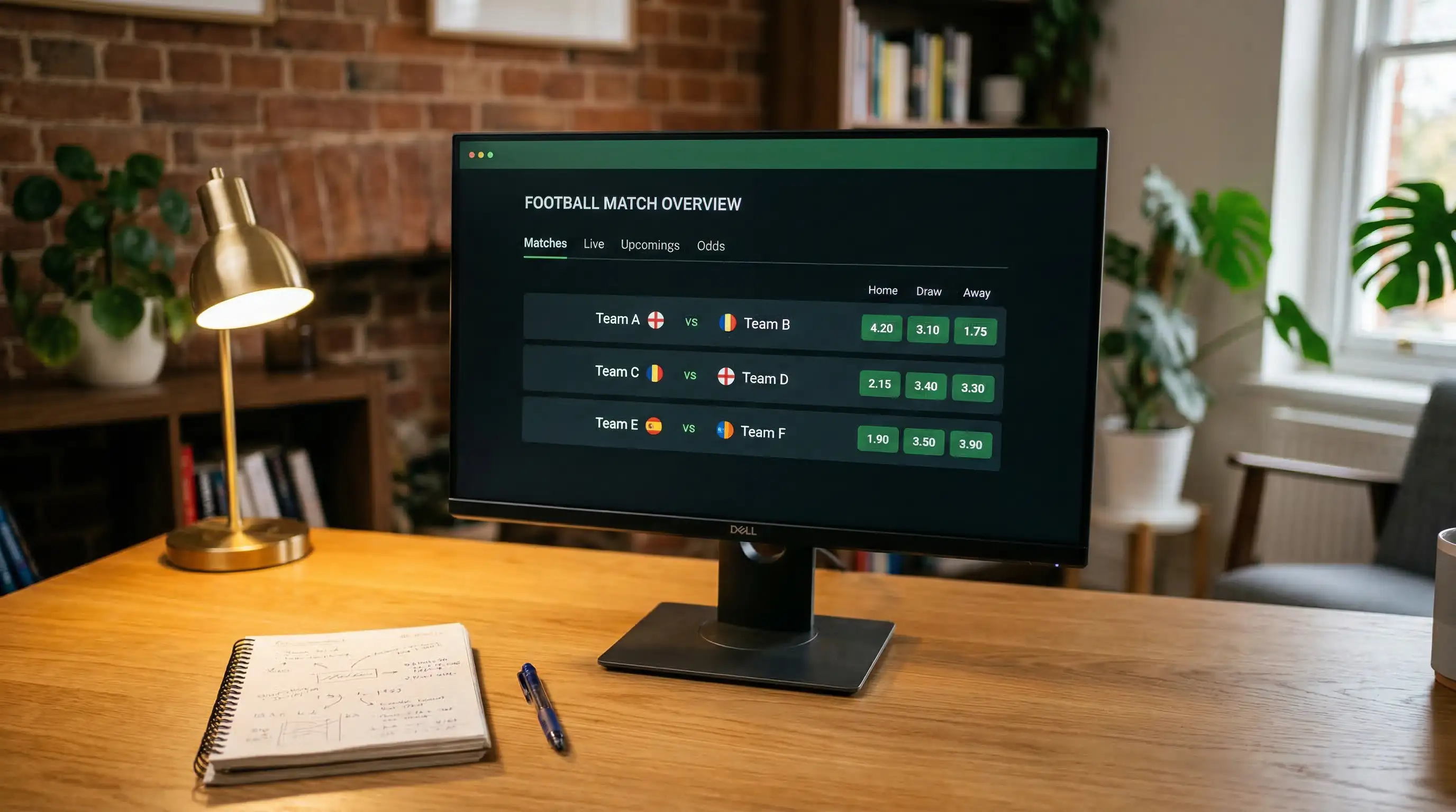 Pantalla mostrando cuotas de apuestas de un partido de la Ligue 1 francesa